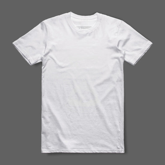 Classic White Crew Neck Short Sleeve T-shirt product
