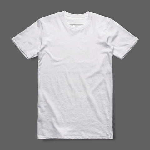 Classic White Crew Neck Short Sleeve T-shirt product