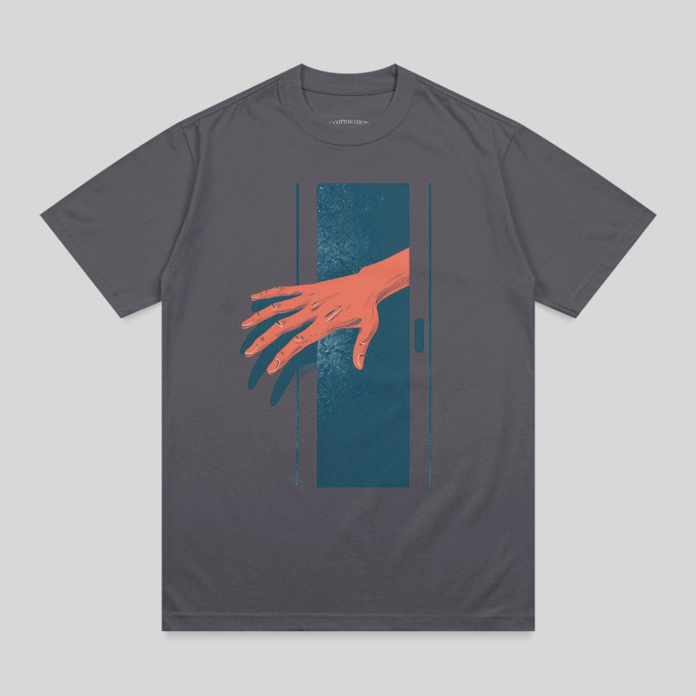 Abstract Hand Reaching Dark Portal Graphic Design product type