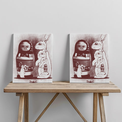 Quadro canvas Rabbit
