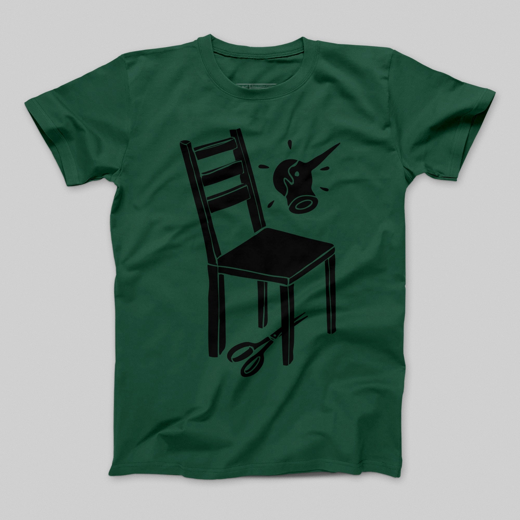 Artistic Chair Design Graphic T-Shirt for Casual Wear