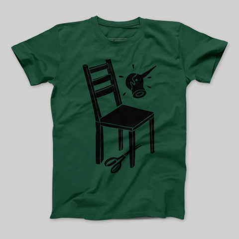 Artistic Chair Design Graphic T-Shirt for Casual Wear