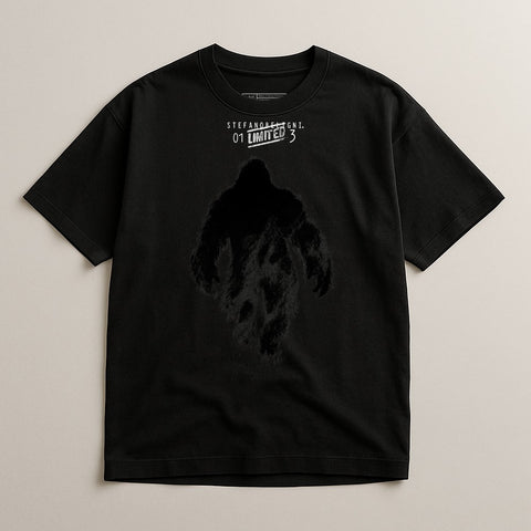 Dark Graphic Tee with Unique Creature Design