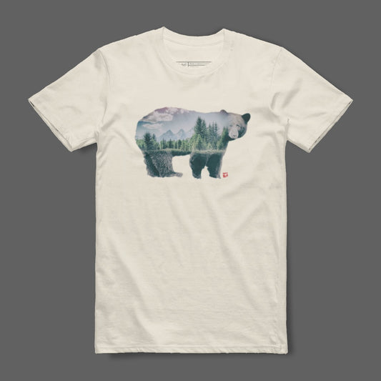 Bear Nature Scenic Graphic Tee