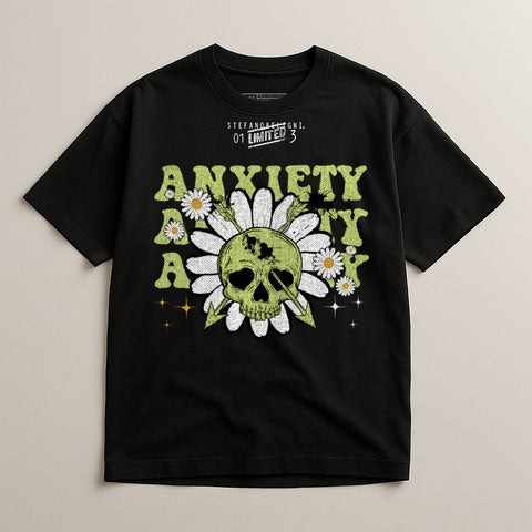 Anxiety Daisy Skull Graphic Limited Edition Tee