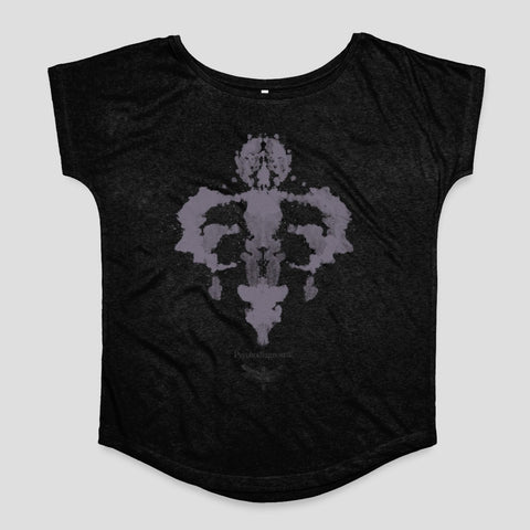 Abstract Inkblot Black Women's T-Shirt