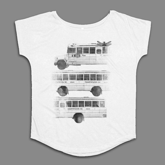 Vintage Transportation Inc Retro Vehicle Print Shirt