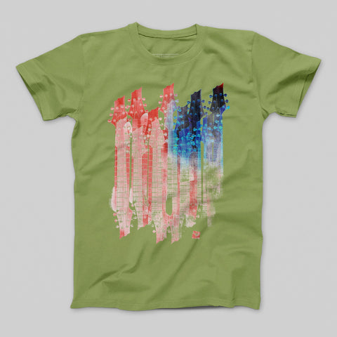 T-shirt donna boyfriend guitar_usa
