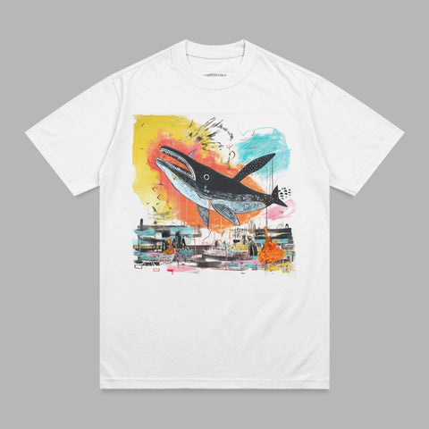 Abstract Whale Graphic Vibrant Artistic Design product type
