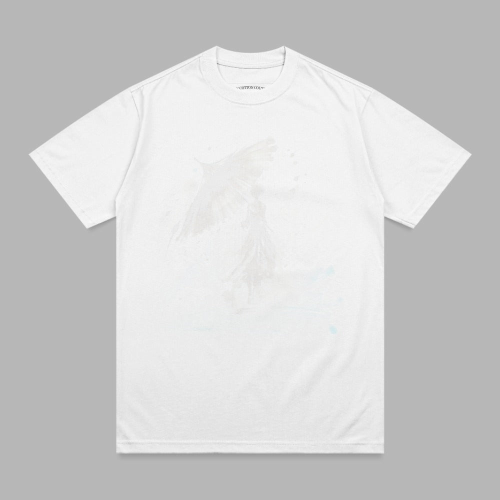 COTTON COLO White Winged Figure Subtle Graphic product type
