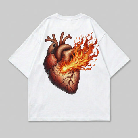 Flaming Anatomical Heart Fiery Illustration product type