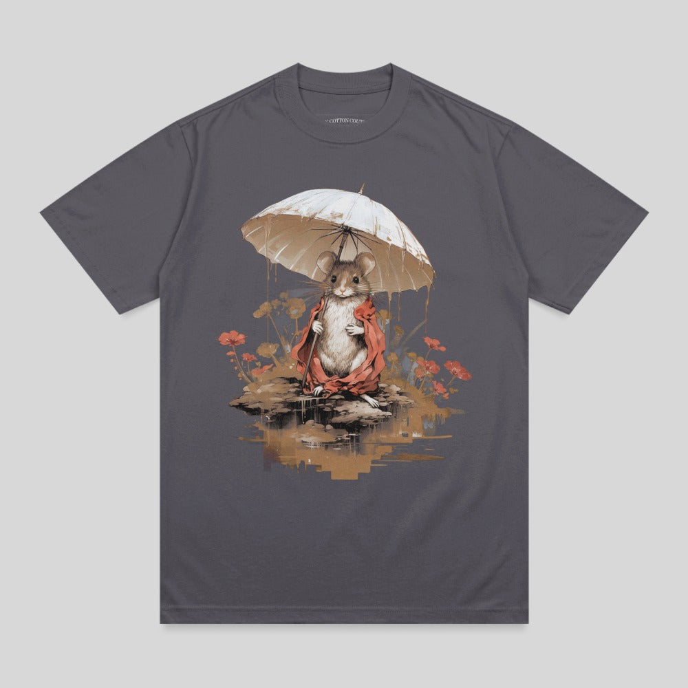 Adorable Mouse Umbrella Red Cloak Rainy Scene product type