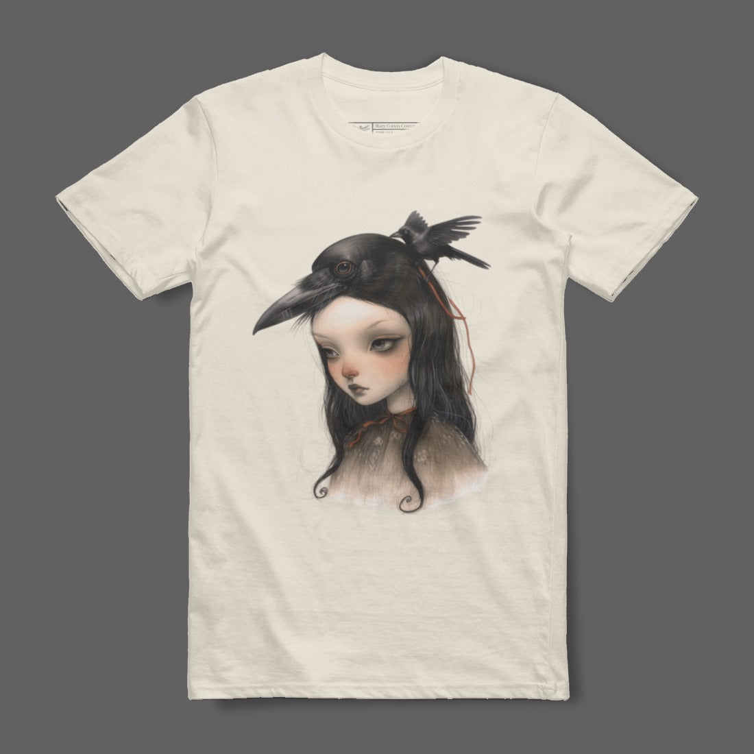 Girl with Bird Surreal Fantasy Art Graphic Tee product