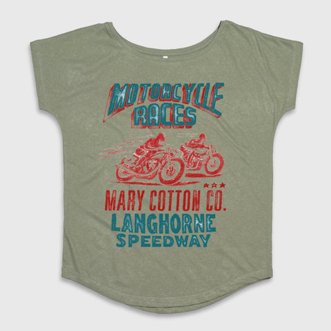 Motorcycle Races Mary Cotton Co. Langhorne Speedway Shirt
