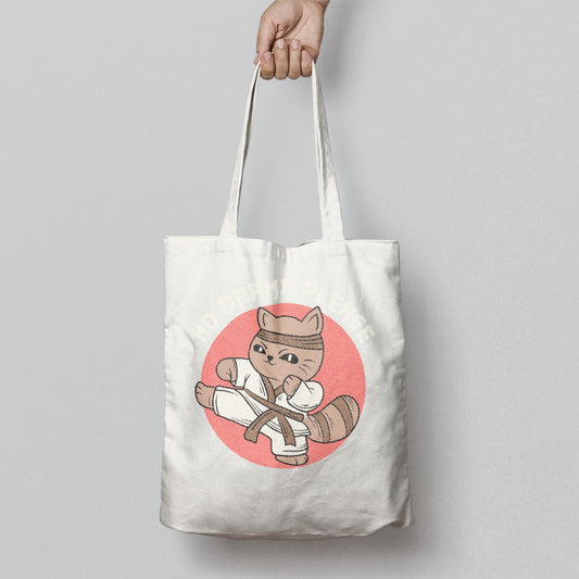 Karate Cat No Drama Please Tote Bag