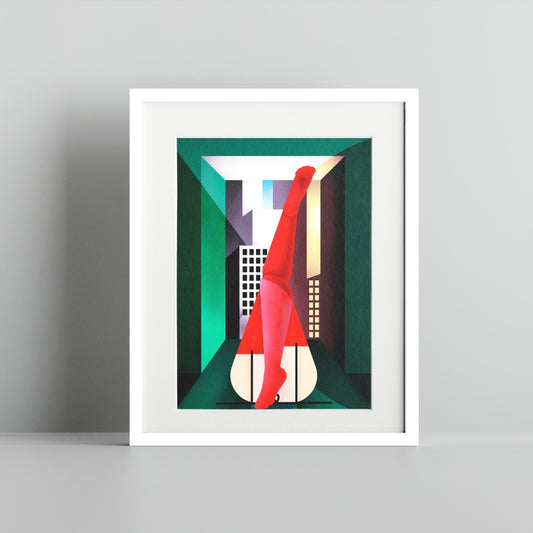Contemporary Urban Art Print Perfect for Home Decor