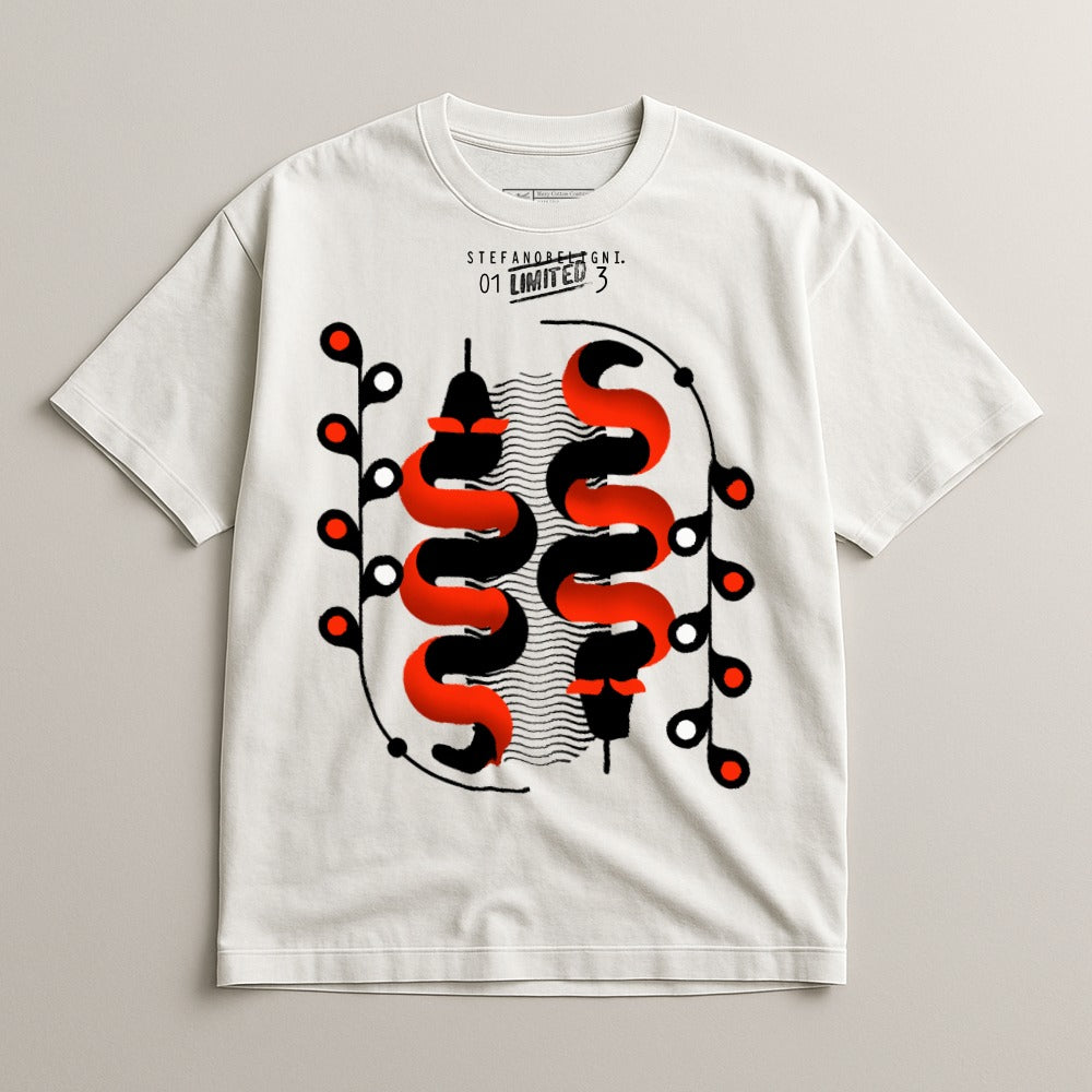 Limited Edition Graphic Tee with Unique Art Design