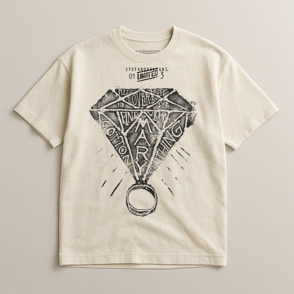 Graphic T-Shirt with Artistic Abstract Design