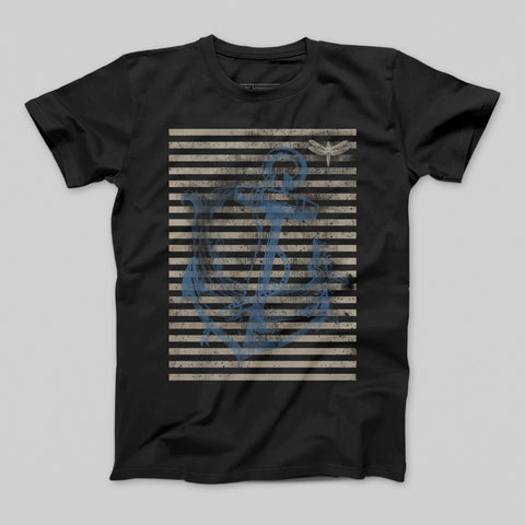 T-shirt donna boyfriend Stripe Anchor