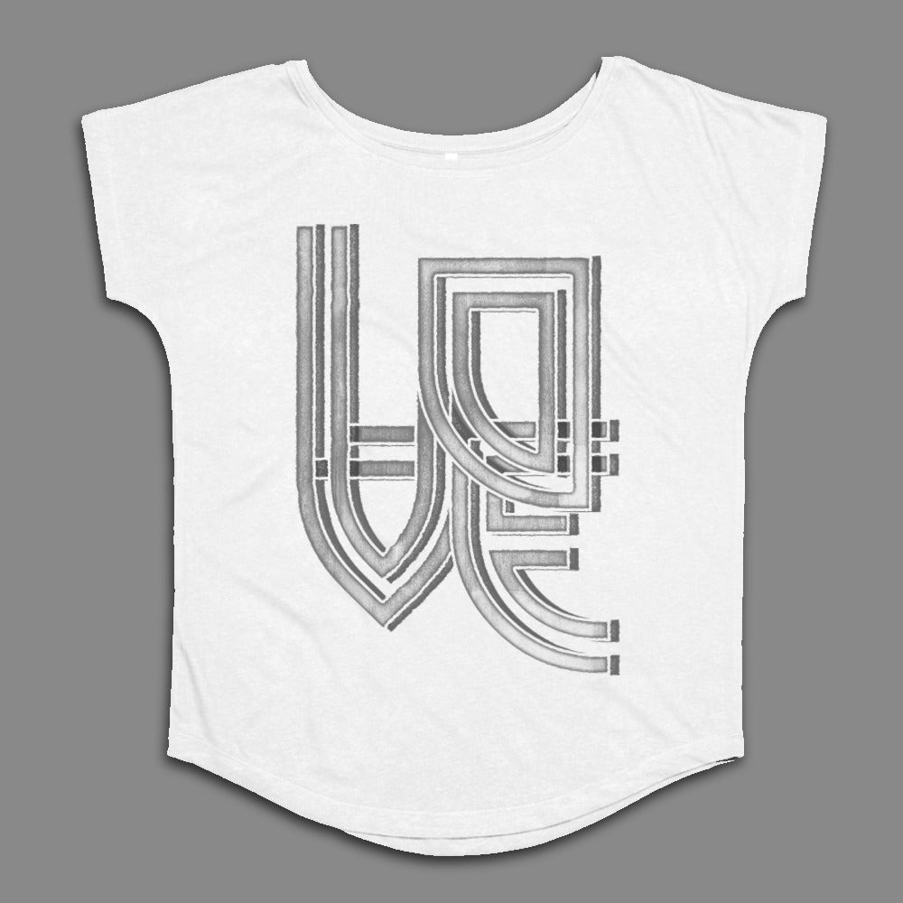 Abstract Love Graphic Print Short Sleeve T-Shirt