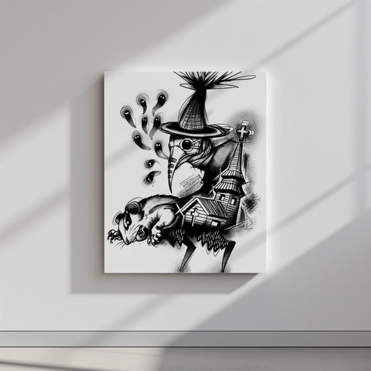 Quadro canvas Pandemia