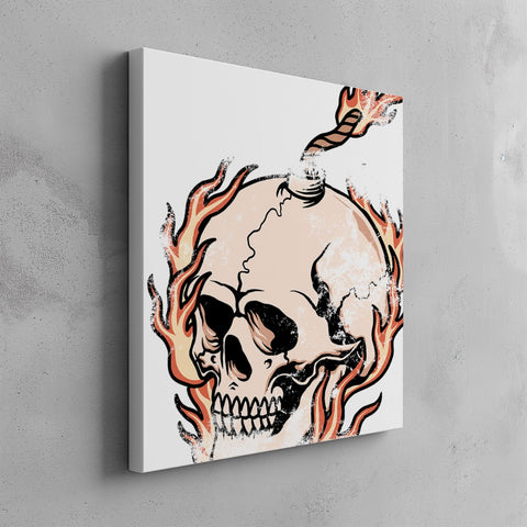Quadro canvas skull-bomb