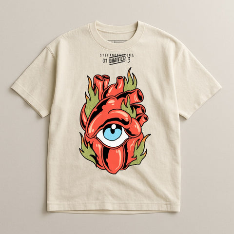 Eye Heart Flame Graphic Design Tee product