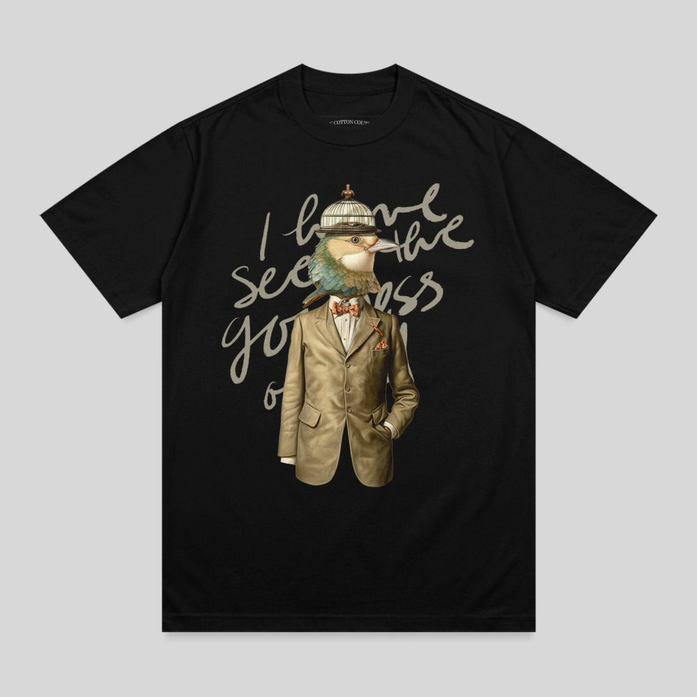 Bird Head Man Suit Hat Quote I have seen the goodness of product type