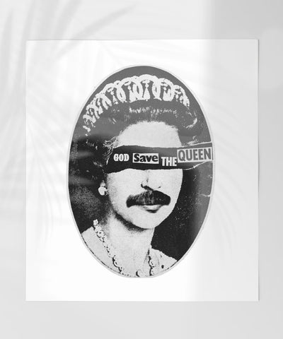 God Save the Queen Punk Rock Art Print