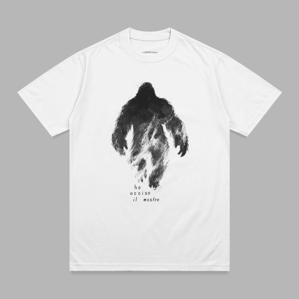 Bigfoot Monster Slayer Italian Phrase Black Design product type