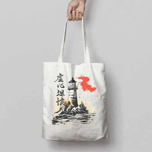 Handcrafted Lighthouse Artwork Tote Bag Product