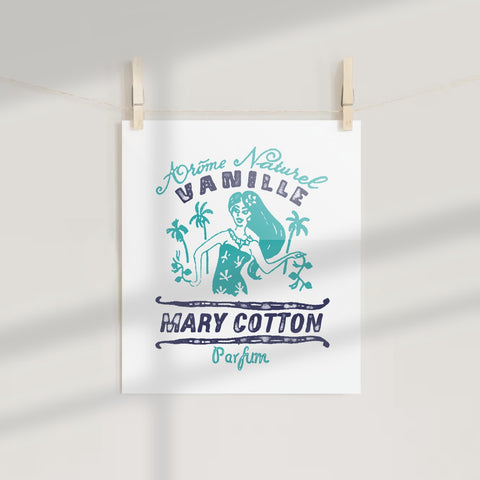 Arôme Naturel Vanille Parfum Mary Cotton poster