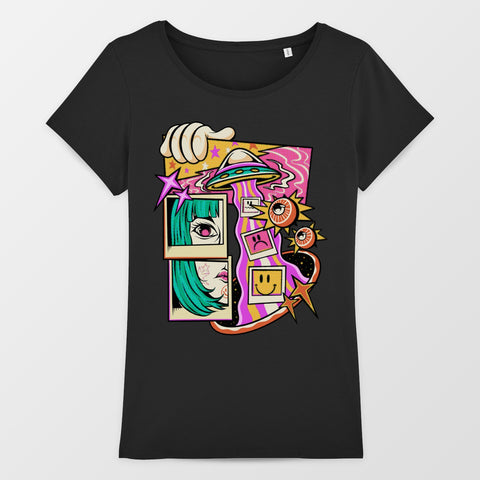 Colorful Artistic Design Graphic T-Shirt
