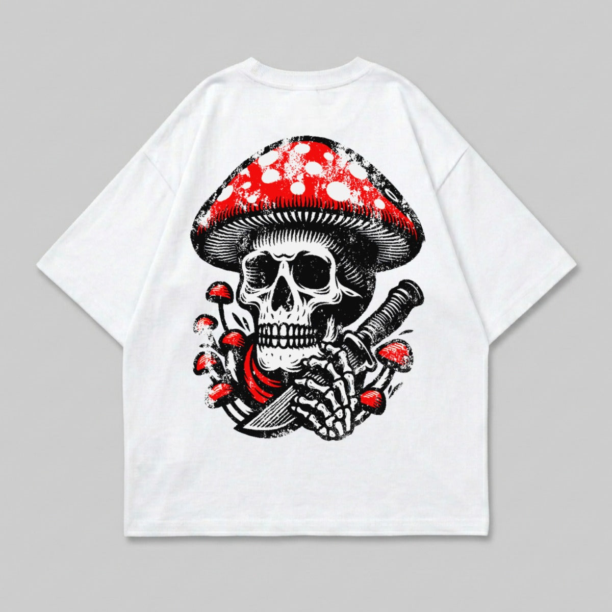 Mushroom Skull Knife Dark Art Grunge Graphic Design product type
