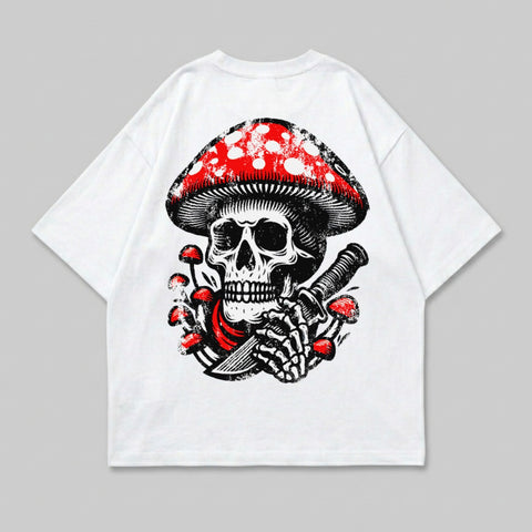 Mushroom Skull Knife Dark Art Grunge Graphic Design product type