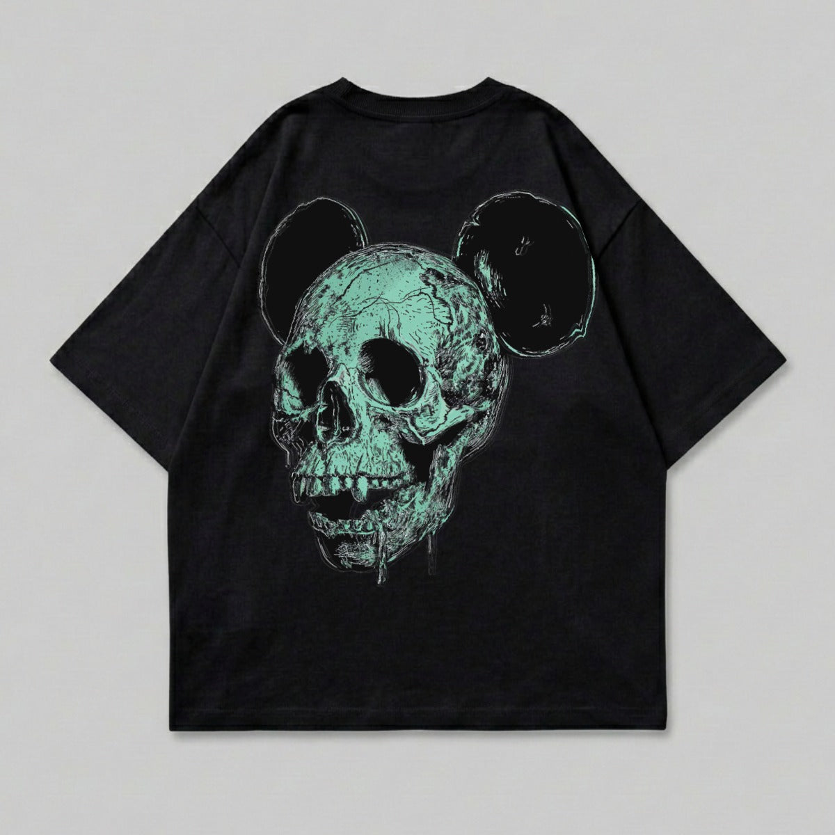 Dark Green Skull Mickey Ears Dripping Horror product type