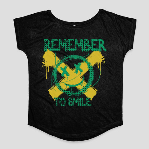 Remember to Smile Graphic Design T-Shirt