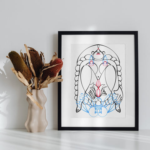 Modern Line Art Woman Illustration Wall Decor Print