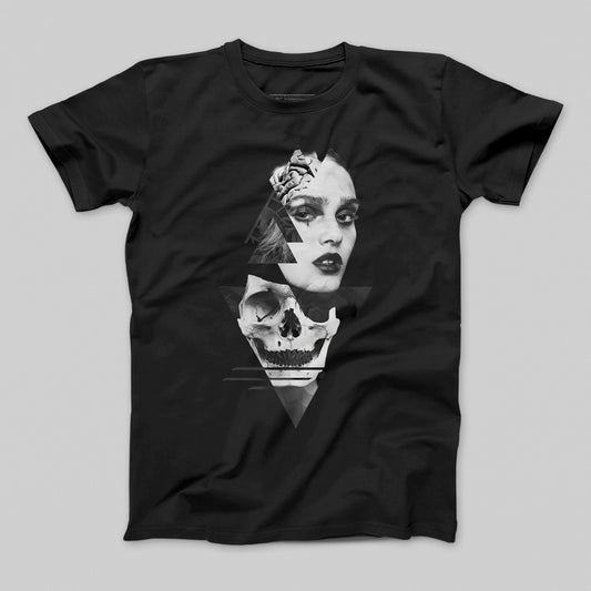 Artistic Skull Woman Graphic Design T-shirt