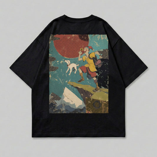 Whimsical Jester Dog Journey Mountain Sunset product type