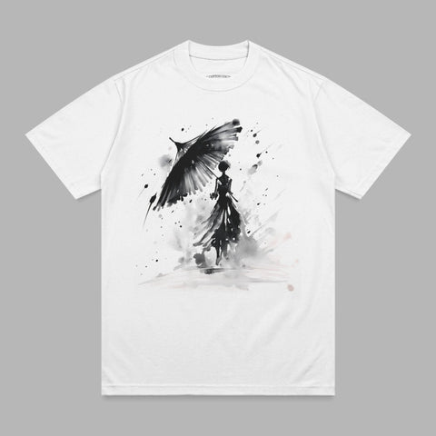 Ink Art Woman Umbrella Splatter Design product type