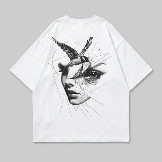 Abstract Bird Face Geometric Lines Design product type