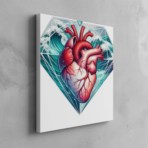 Quadro canvas diamonheart