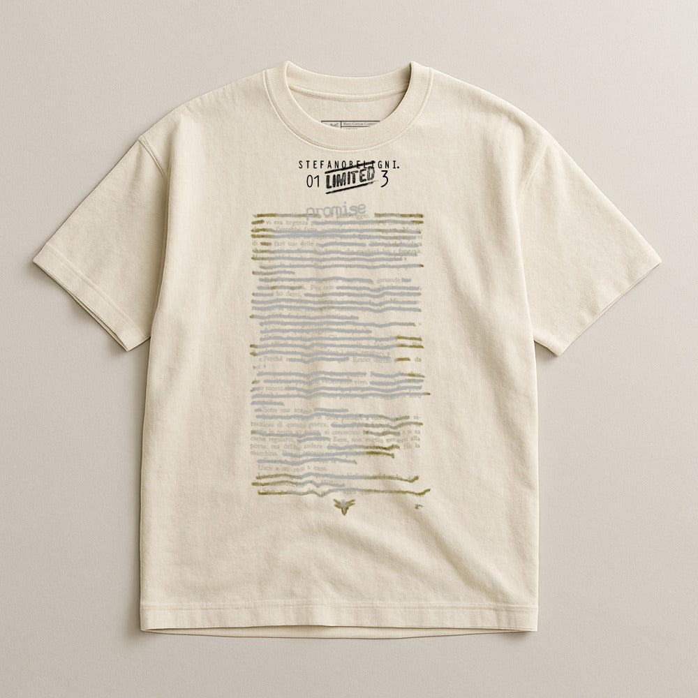 Graphic Tee with Abstract Print Design