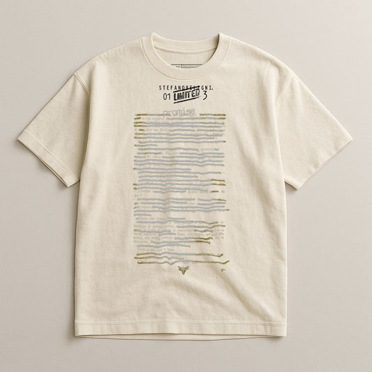 Graphic Tee with Abstract Print Design