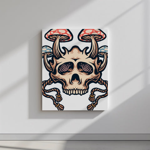 Quadro canvas mask-mushroom