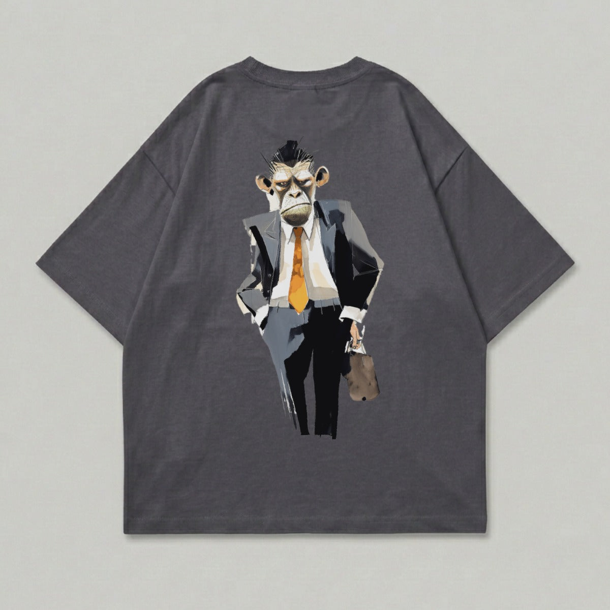 Stern Ape Suit Tie Briefcase Back Print Art product type