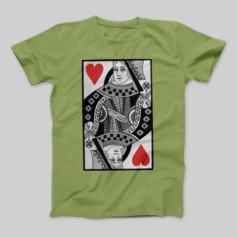 Playing Card Queen of Hearts Graphic T-shirt