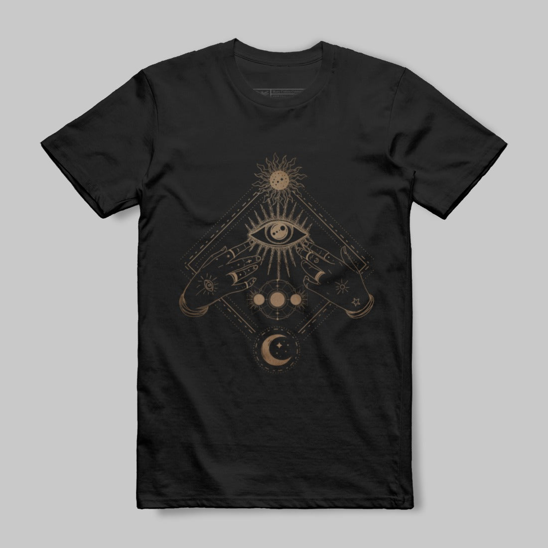 Mystical Sun and Moon Design Graphic Tee