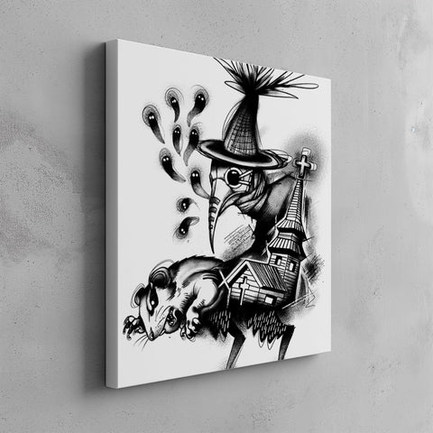 Quadro canvas Pandemia